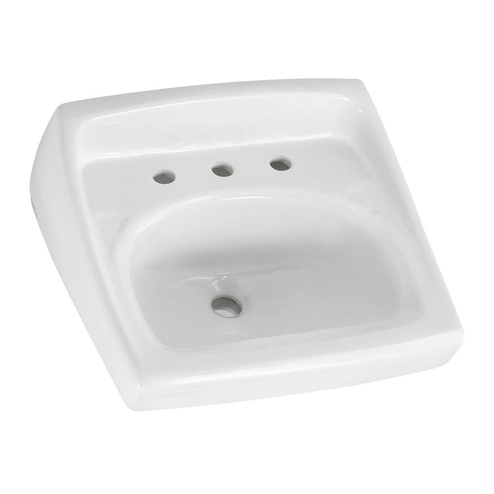 Lucerne™ Wall-Hung Sink Less Overflow With 8-Inch Widespread